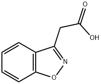 1,2-苯并异恶唑-3-乙酸 结构式