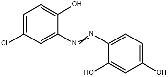 4-[(5-氯-2-羟基苯基)偶氮]间苯二酚 结构式