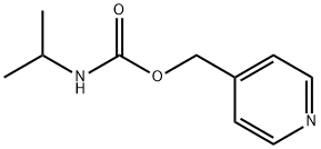 Isopropylcarbamic acid 4-pyridinylmethyl ester 结构式