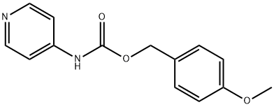 4-Pyridinecarbamic acid p-methoxybenzyl ester 结构式