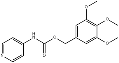 4-Pyridinecarbamic acid 3,4,5-trimethoxybenzyl ester 结构式