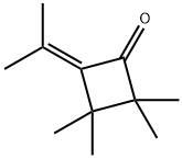 4-Isopropylidene-2,2,3,3-tetramethylcyclobutanone 结构式