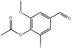 (2-碘-4-甲烷酰-6-甲氧基-苯基)乙羧酸酯 结构式