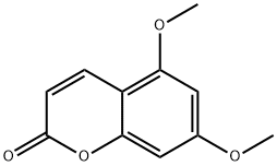 5,7-二甲氧基香豆素 结构式