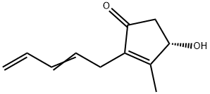 2-Cyclopenten-1-one, 4-hydroxy-3-methyl-2-(2,4-pentadienyl)-, (Z)-(+)- 结构式