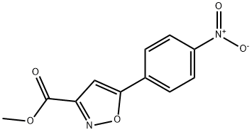 5-(4-硝基苯基)异噁唑-3-甲酸甲酯 结构式