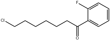 7-CHLORO-1-(2-FLUOROPHENYL)-1-OXOHEPTANE 结构式