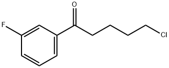 5-氯-1-(3-氟苯基)戊-1-酮 结构式