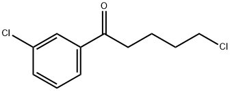 5-CHLORO-1-(3-CHLOROPHENYL)-1-OXOPENTANE 结构式