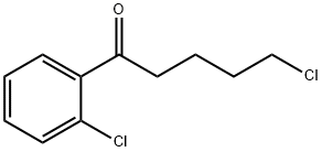 5-CHLORO-1-(2-CHLOROPHENYL)-1-OXOPENTANE 结构式