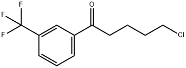 5-氯-1-(3-(三氟甲基)苯基)戊-1-酮 结构式