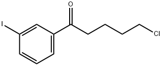 5-CHLORO-1-(3-IODOPHENYL)-1-OXOPENTANE 结构式