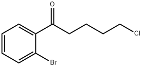 1-(2-BROMOPHENYL)-5-CHLORO-1-OXOPENTANE 结构式