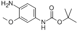 (4-氨基-3-甲氧基苯基)氨基甲酸叔丁酯 结构式