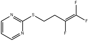 2-[(3,4,4-Trifluoro-3-butenyl)thio]pyrimidine 结构式