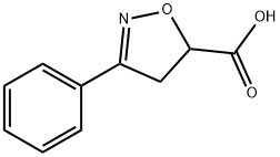 3-苯基-4,5-二氢-异恶唑-5-羧酸 结构式