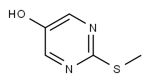 2-(甲硫基)-5-羟基嘧啶 结构式