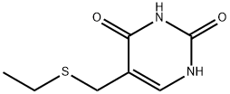 5-ETHYLSULFANYLMETHYLURACIL 结构式