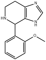 4-(2-甲氧苯基)-4,5,6,7-四氢-1H-咪唑并[4,5-C]吡啶 结构式