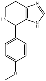 4-(4-Methoxyphenyl)tetrahydroimidazopyridine 结构式