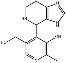 3-Pyridinemethanol,  5-hydroxy-6-methyl-4-(4,5,6,7-tetrahydro-1H-imidazo[4,5-c]pyridin-4-yl)-  (8CI,9CI) 结构式