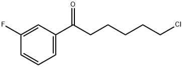 6-氯-1-(3-氟苯基)己烷-1-酮 结构式