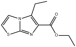 Imidazo[2,1-b]thiazole-6-carboxylic acid, 5-ethyl-, ethyl ester (9CI) 结构式