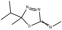 Methanamine, N-[5-methyl-5-(1-methylethyl)-1,3,4-thiadiazol-2(5H)-ylidene]- (9CI) 结构式