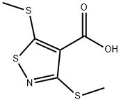 双(甲基硫烷基)-1,2-噻唑-4-羧酸 结构式