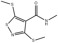 N-Methyl-3,5-bis(methylthio)-4-isothiazolecarboxamide 结构式