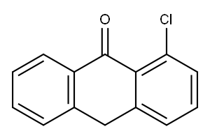 1-氯蒽-9(10H)-酮 结构式