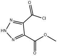 2H-1,2,3-Triazole-4-carboxylic acid, 5-(chlorocarbonyl)-, methyl ester (9CI) 结构式