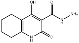 3-Quinolinecarboxylic acid, 1,2,5,6,7,8-hexahydro-4-hydroxy-2-oxo-, hydrazide (9CI) 结构式