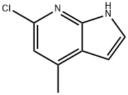 6-氯-4-甲基-7-氮杂吲哚 结构式
