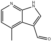 4-甲基-1H-吡咯并[2,3-B]吡啶-3-甲醛 结构式
