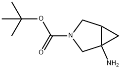 3-氮杂双环[3.1.0]己烷-3-甲酸, 1-氨基-, 1,1-二甲基乙基 酯 结构式
