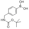 4-(N-BOC-氨甲基)苯基硼酸 结构式