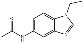 Acetamide, N-(1-ethyl-1H-benzimidazol-5-yl)- (9CI) 结构式