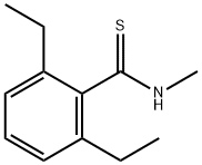 Benzenecarbothioamide, 2,6-diethyl-N-methyl- (9CI) 结构式