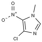 4-CHLORO-1-METHYL-5-NITRO-1H-IMIDAZOLE 结构式