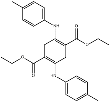 2,5-Di(p-toluidino)-3,6-dihydroterephthalic acid diethyl ester 结构式