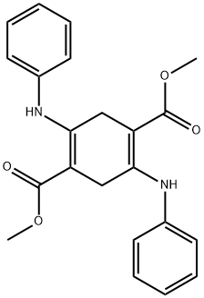 2,5-二苯胺基环己-1,4-二烯-1,4-二羧酸二甲酯 结构式