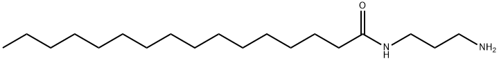N-(3-氨基丙基)十六碳-1-酰胺 结构式