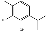 3-异丙基-6-甲基苯并-1,2-二醇 结构式