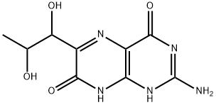 2-Amino-6-(1,2-dihydroxypropyl)-4,7(1H,8H)-pteridinedione 结构式