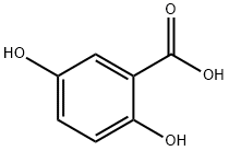 2,5-二羟基苯甲酸 结构式