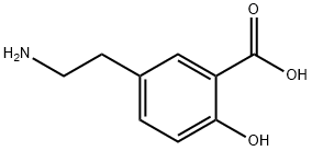 5-(2-AMINO-ETHYL)-2-HYDROXY-BENZOIC ACID 结构式