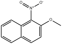 1-硝基-2-甲氧基萘 结构式