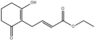 2-Butenoic acid, 4-(2-hydroxy-6-oxo-1-cyclohexen-1-yl)-, ethyl ester, (2E)- (9CI) 结构式