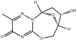 7,10-Epoxy-3H,6H-[1,2,4]triazino[3,2-b][1,3]oxazocin-3-one, 7,8,9,10-tetrahydro-8-hydroxy-2-methyl-, (7R,8S,10R)- (9CI) 结构式